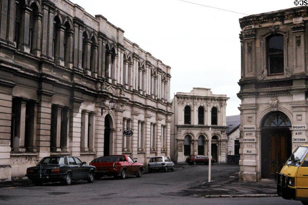 Streetscape in Oamaru. New Zealand.