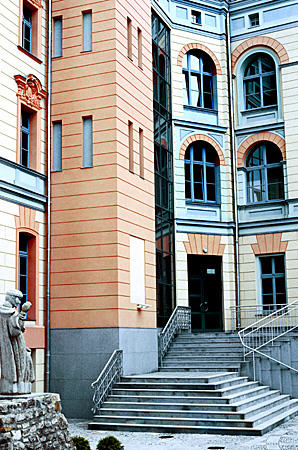 Modern buildings at University of Opolo. Poland.