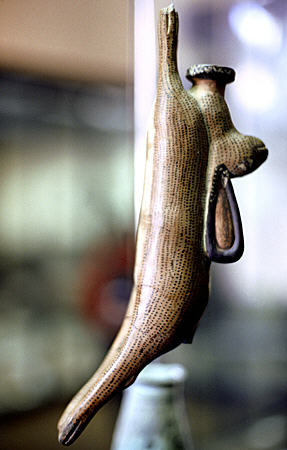 Etruscan rabbit vial (year unknown) in Vatican Museum. Vatican City.