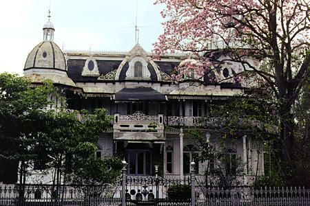 Roomor (once called Ambard Building) one of the Magnificent Seven in Port of Spain. Trinidad and Tobago.
