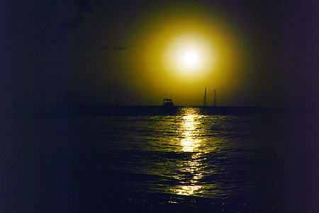 Sunset at Pigeon Point. Trinidad and Tobago.