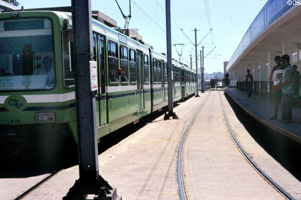 Streetcar in Tunis. Tunis, Tunisia.