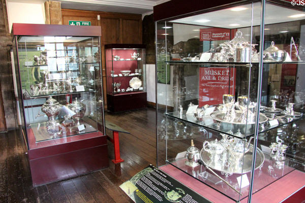 Edinburgh-made silver collection (17-20thC) at Museum of Edinburgh. Edinburgh, Scotland.