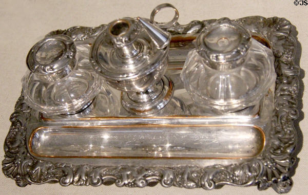 Sir Walter Scott's inkstand at Writers' Museum. Edinburgh, Scotland.