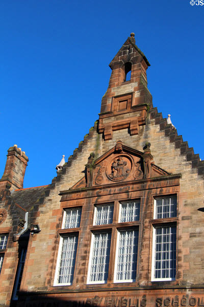 Heritage public school building (1886) on Royal Mile. Edinburgh, Scotland.