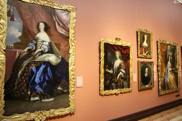 Paintings of Scottish kings at National Portrait Gallery of Scotland. Edinburgh, Scotland.
