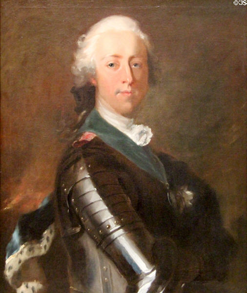 Charles Edward Stuart (Bonnie Prince Charlie) portrait (1748) later copy after Louis Tocqué at National Portrait Gallery of Scotland. Edinburgh, Scotland.