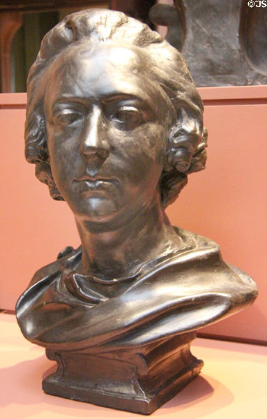 Charles Edward Stuart (Bonnie Prince Charlie) plaster bust (c1747) by Jean-Baptiste Lemoyne at National Portrait Gallery of Scotland. Edinburgh, Scotland.