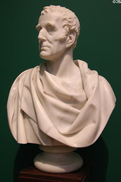 Arthur Wellesley 1st Duke of Wellington, victor of Waterloo marble bust (1845) by Sir John Steell at National Portrait Gallery of Scotland. Edinburgh, Scotland.