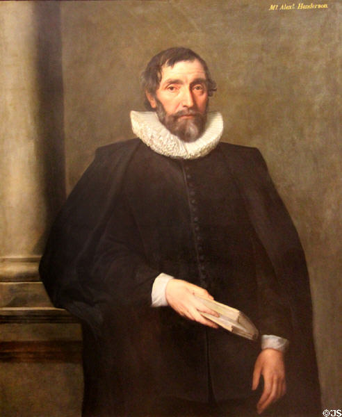 Alexander Henderson portrait (c1641) by Sir Anthony van Dyck at National Portrait Gallery of Scotland. Edinburgh, Scotland.