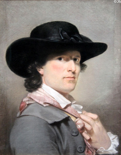 Self portrait (1790) by Archibald Skirving at National Portrait Gallery of Scotland. Edinburgh, Scotland.