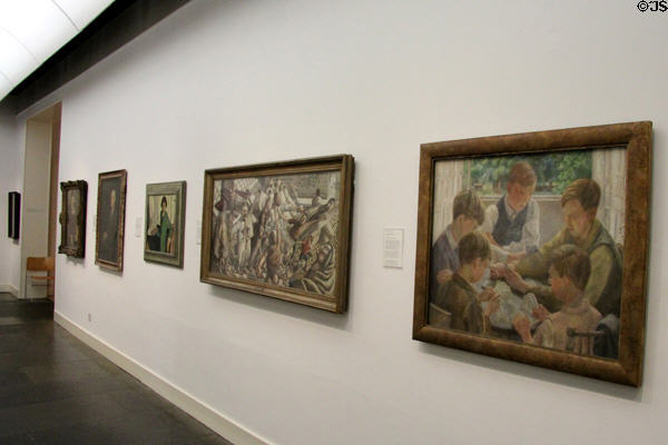 Paintings at Scottish National Gallery of Modern Art. Edinburgh, Scotland.