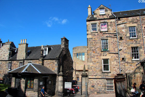 Entry gate to Greyfriars Kirk. Edinburgh, Scotland.