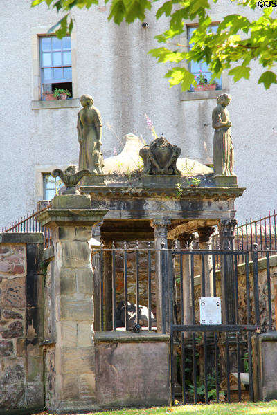 Monument at Greyfriars Kirk. Edinburgh, Scotland.