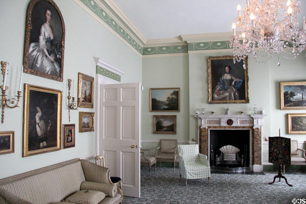 Drawing room at Georgian House museum. Edinburgh, Scotland.