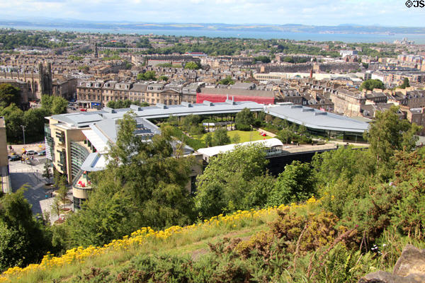 Edinburgh St James Redevelopment seen from Calton Hill. Edinburgh, Scotland.