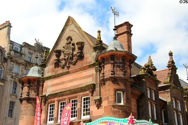 Former St Enoch Underground Station (1896) (Buchanan St. Mall). Glasgow, Scotland. Style: Flemish Renaissance. Architect: James Miller.