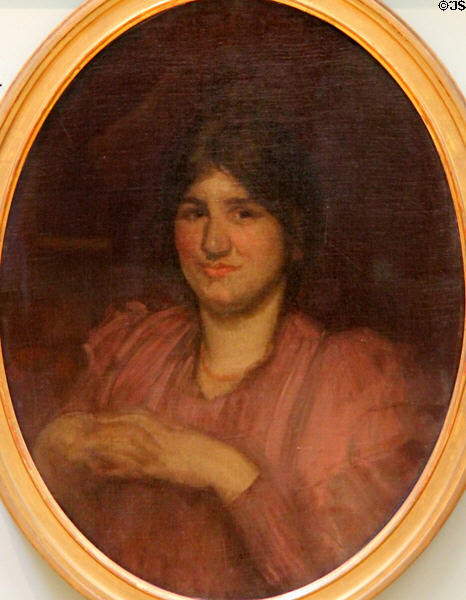 Violet & Rose: Carmen qui Rit painting (c1898) by James McNeill Whistler at Hunterian Art Gallery. Glasgow, Scotland.