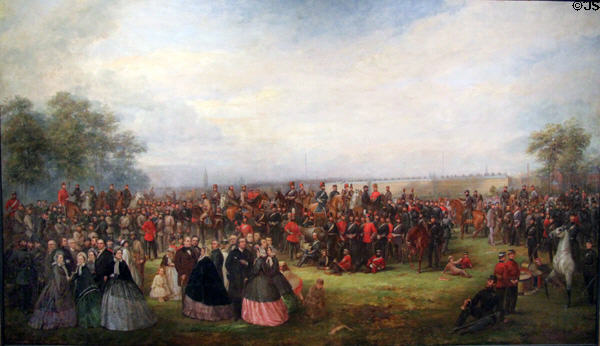Glasgow Volunteers painting (1861-6) by Thomas Robertson at Kelvingrove Art Gallery. Glasgow, Scotland.