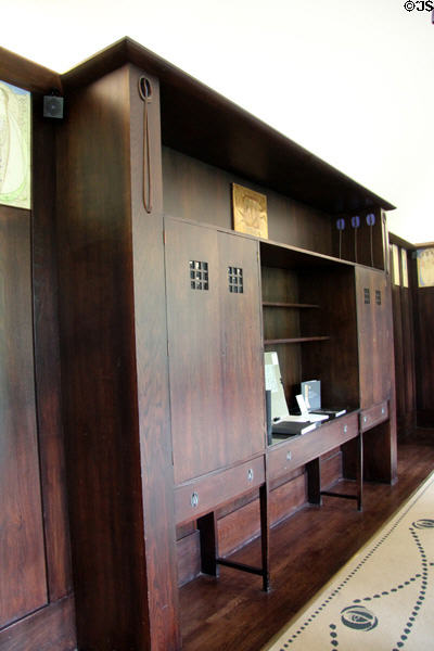 Dining room sideboard at House for an Art Lover. Glasgow, Scotland.