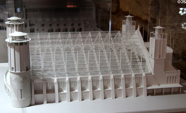 Model of unbuilt Concert Hall for Glasgow International Exhibition (1898) by Charles Rennie Mackintosh at The Lighthouse. Glasgow, Scotland.