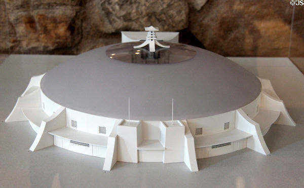 Model of unbuilt alternate design of Concert Hall for Glasgow International Exhibition (1898) by Charles Rennie Mackintosh at The Lighthouse. Glasgow, Scotland.