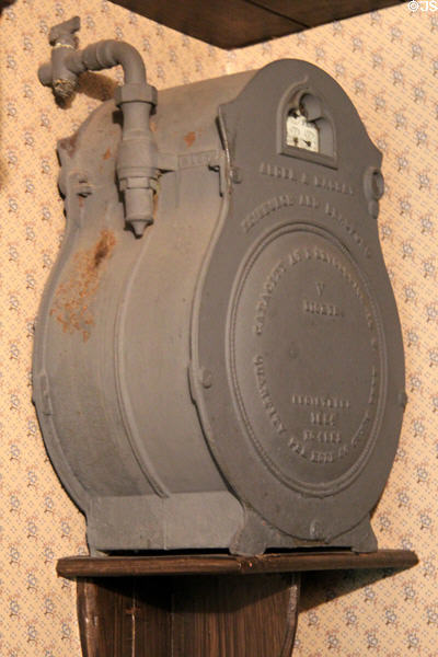 Gas meter at Tenement House museum. Glasgow, Scotland.