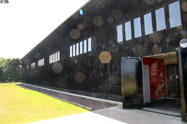 World War II prefab hanger now used for display of heritage aircraft at National Museum of Flight. East Fortune, Scotland.