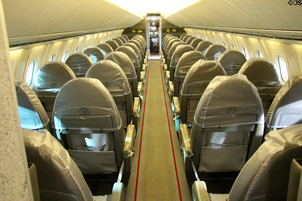 Concorde interior at National Museum of Flight. East Fortune, Scotland.