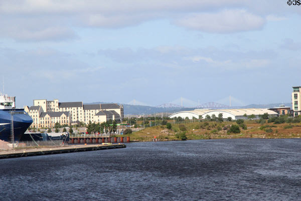 New development around Leith harbor. Edinburgh, Scotland.