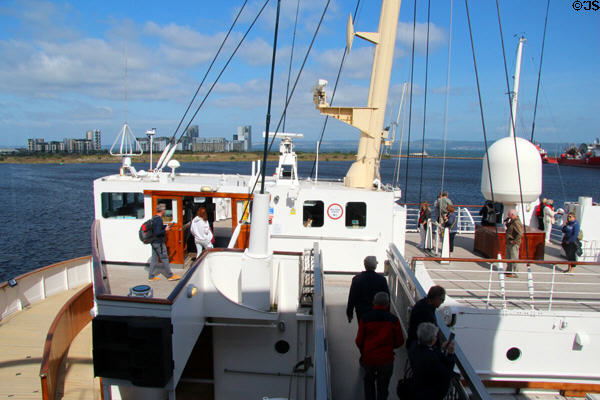 Bridge of Royal Yacht Britannia. Edinburgh, Scotland.