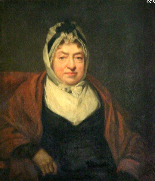 Portrait of mother of Sir Walter Scott by Sir John Gordon at Abbotsford House. Melrose, Scotland.