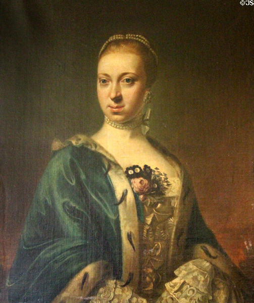 Portrait of mother (1739-1819) of Sir Walter Scott by circle of David Allan at Abbotsford House. Melrose, Scotland.