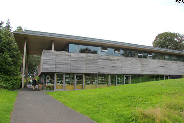 Museum & reception building at Abbotsford House. Melrose, Scotland.