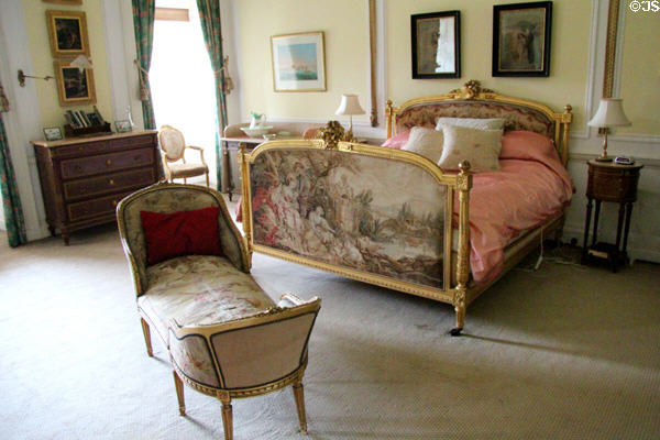 Portico bedroom at Manderston House. Duns, Scotland.