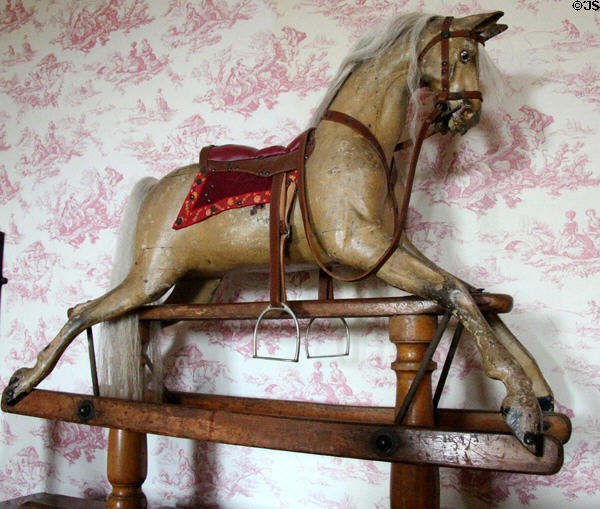 Rocking horse at Thirlestane Castle. Scotland.