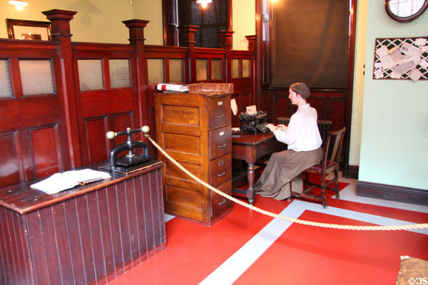 Mill works office (1890-1900) at Verdant Works Museum. Dundee, Scotland.