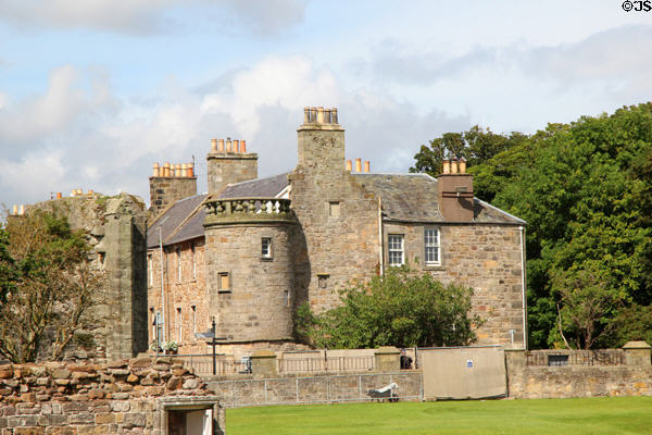The Roundel building (16th & 17thC) over wall of St Andrews Cathedral. St Andrews, Scotland.