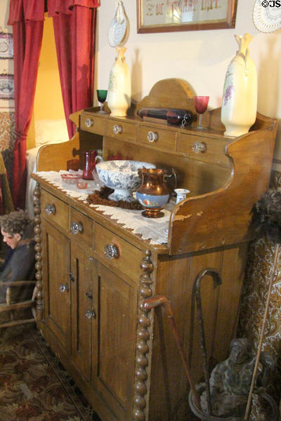 Sideboard in fisherman's cottage at Scottish Fisheries Museum. Anstruther, Scotland.