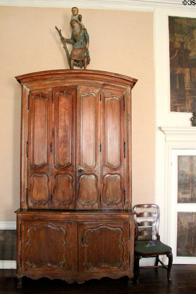 Tallboy cabinet at Kellie Castle. Pittenweem, Scotland.