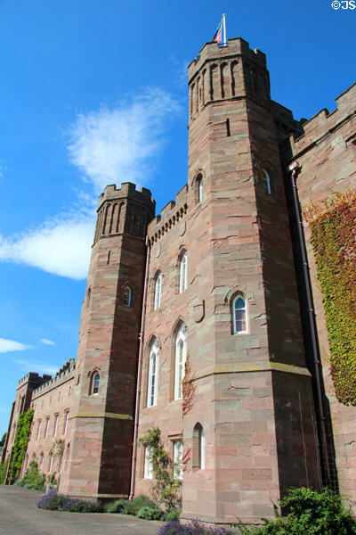 West facade at Scone Palace. Perth, Scotland.