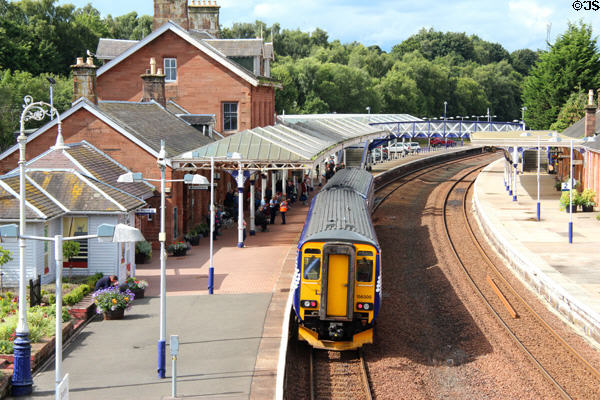 Dumfries rail station (mid 19thC). Dumfries, Scotland.