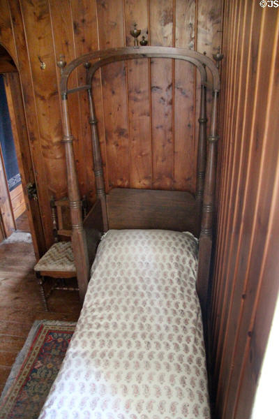 Campaign bed from Crimea war in dressing room at Craigievar Castle. Alford, Scotland.
