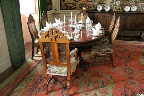 Dining room at Cawdor Castle. Cawdor, Scotland.