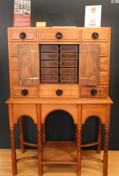 Cabinet (c1925) designed by Sir Gordon Russell & made at his workshop, which was awarded Gold Medal at the 1925 Paris Exhibition at Gordon Russell Design Museum. Broadway, England.