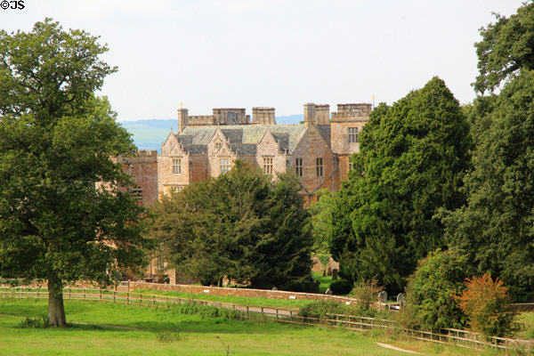 Chastleton House view in its countryside setting. Moreton-in-Marsh, England.