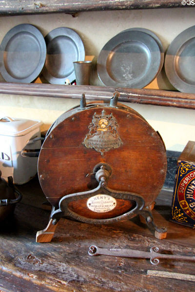 Antique knife cleaner at Chastleton House. Moreton-in-Marsh, England.