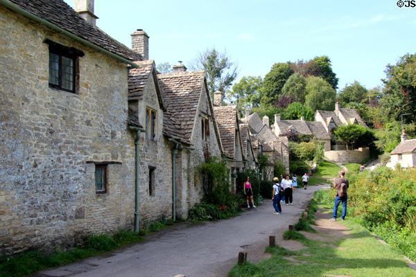 Antique weavers' cottages, originally built for use as monastic wool store (1380) & converted to weavers' cottages in 17thC. Bibury, England.