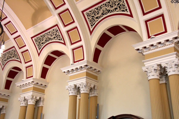 Banquet Hall architecture at Belfast City Hall. Belfast, Northern Ireland.