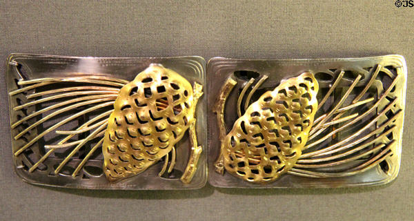 Waste buckle (early 20thC) at Ulster Museum. Belfast, Northern Ireland.